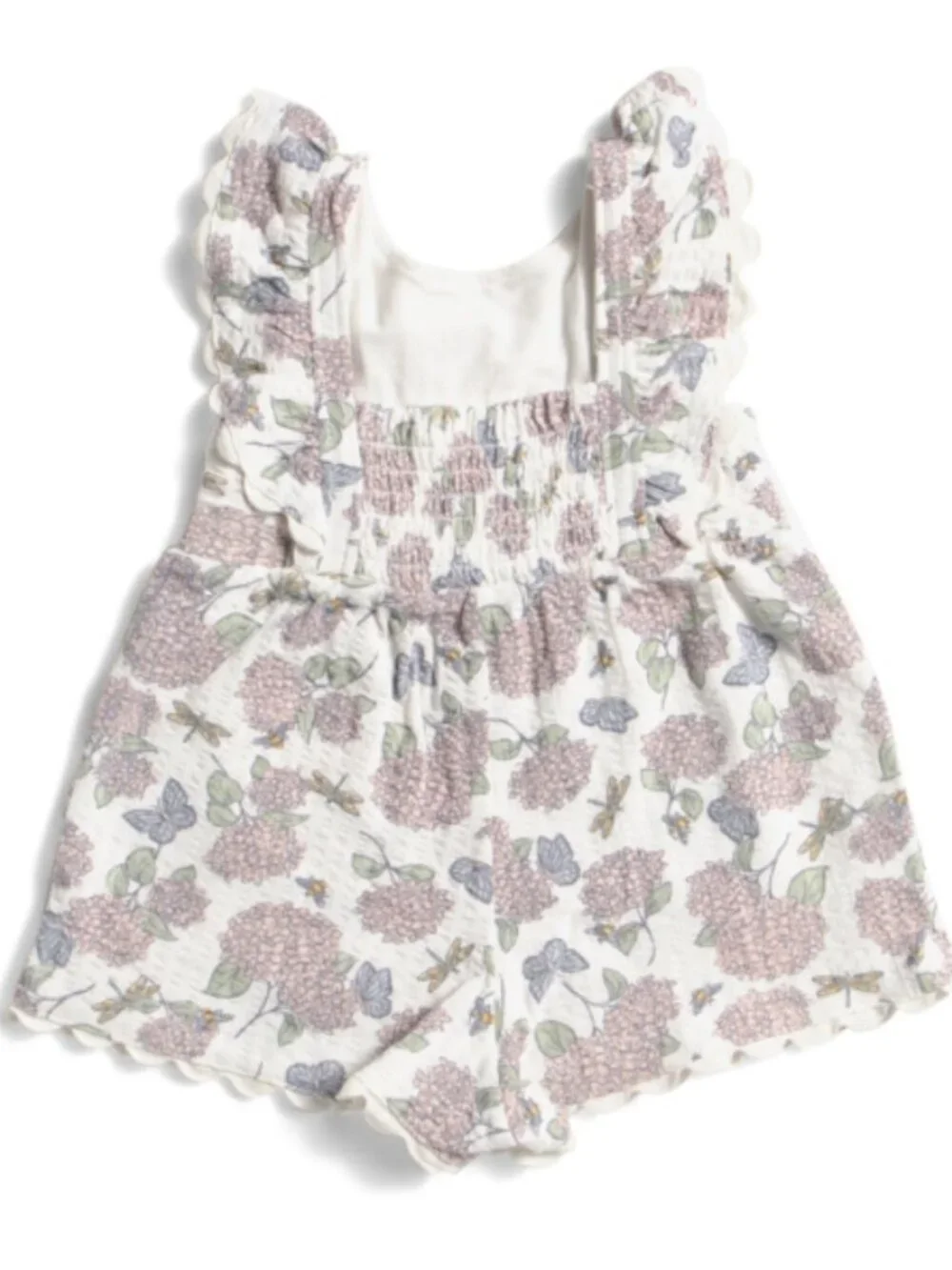 NWT HAUTE HIPPIE STYLE Newborn Girls Seersucker Cotton Romper With Headband